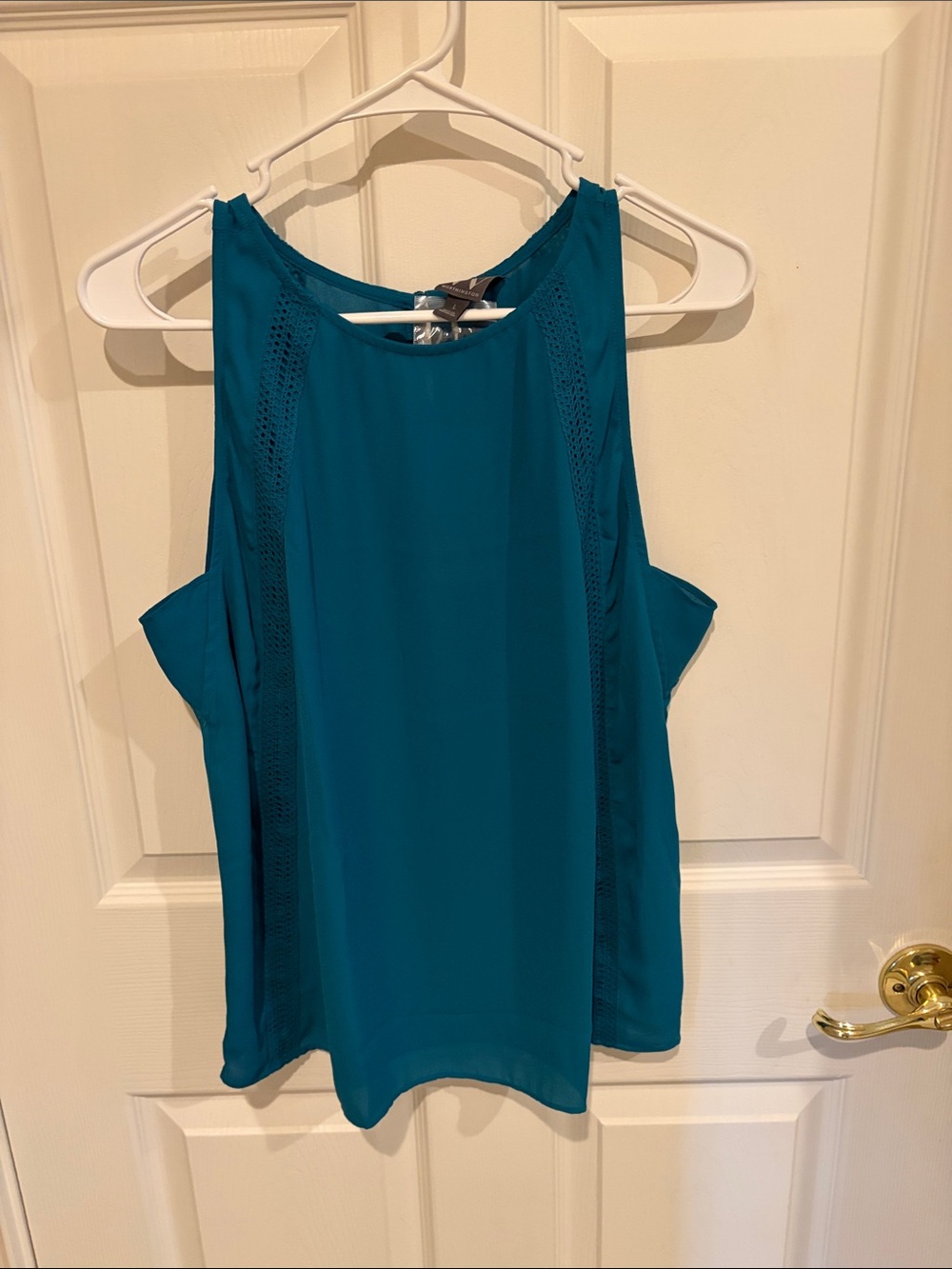 Worthington Teal Sleeveless Tank Top
